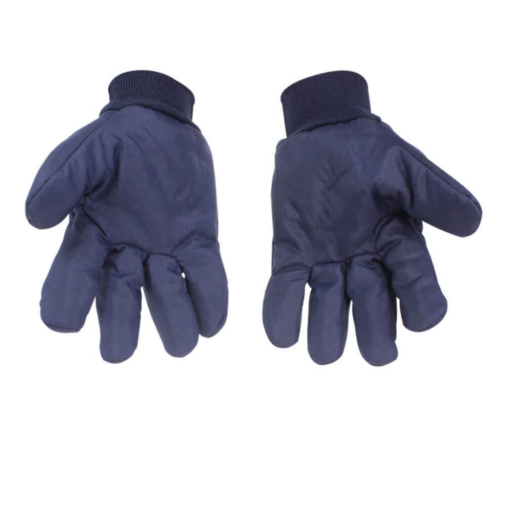 Luva térmica nylon azul para frio